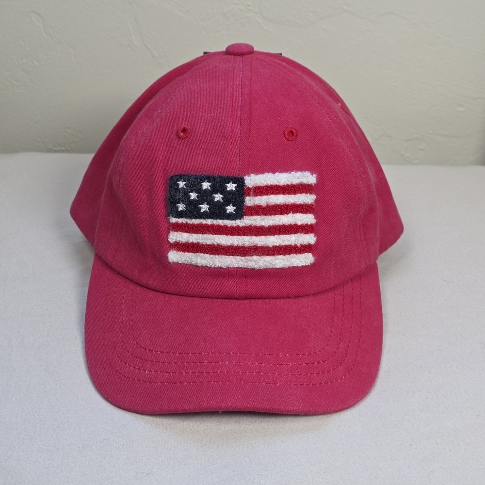 C.C American Flag Chenille Patch Baseball Hat NWT
